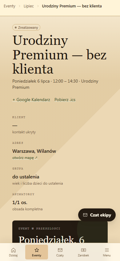 Zarobek w aplikacji animatora